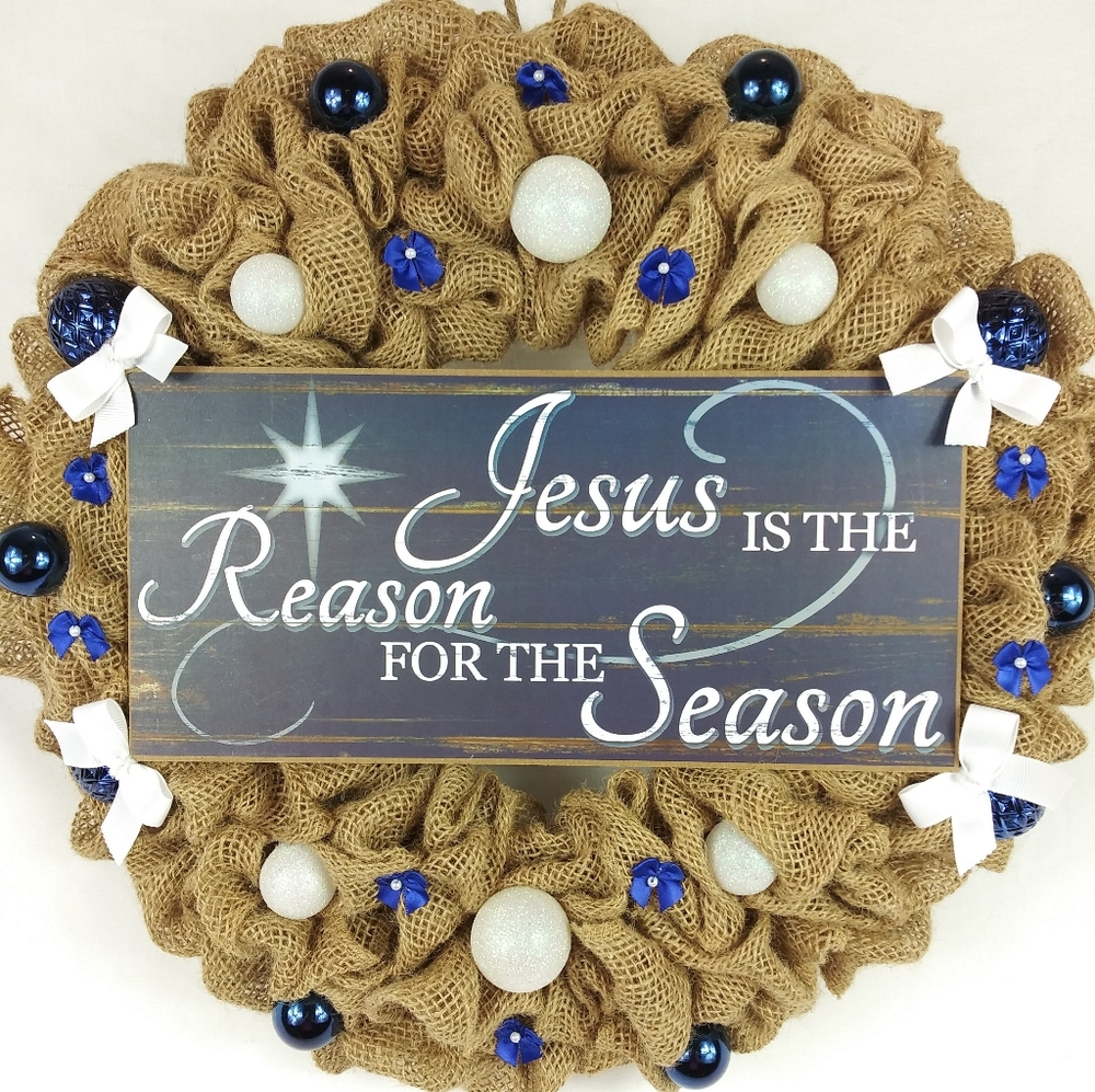 Sold🎀Jesus is the Reason for the Season Wreath